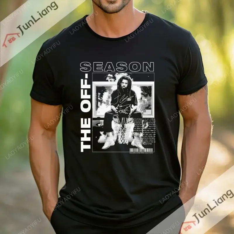 Rappeur J Cole Vintage album de musique concert imprimé T-shirt pour hommes et femmes Hip Hop punk Harajuku Y2K vêtements