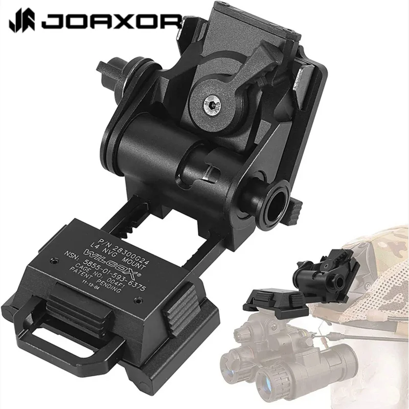 JOAXOR CNC PVS15/18 Night Vision Goggles Mount for L4G24 NVG Metal Helmet Mount