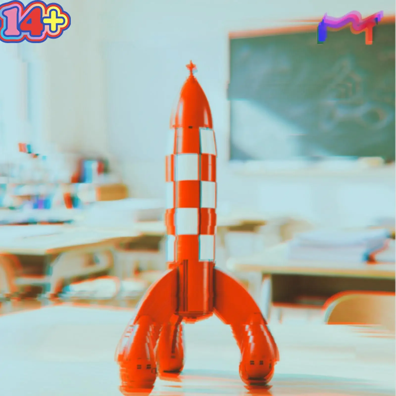 New Creative Series Moon Rocket Blocks 1283PCS Red White Space Model With Mini Figures DIY Assembly Display Decor Premium