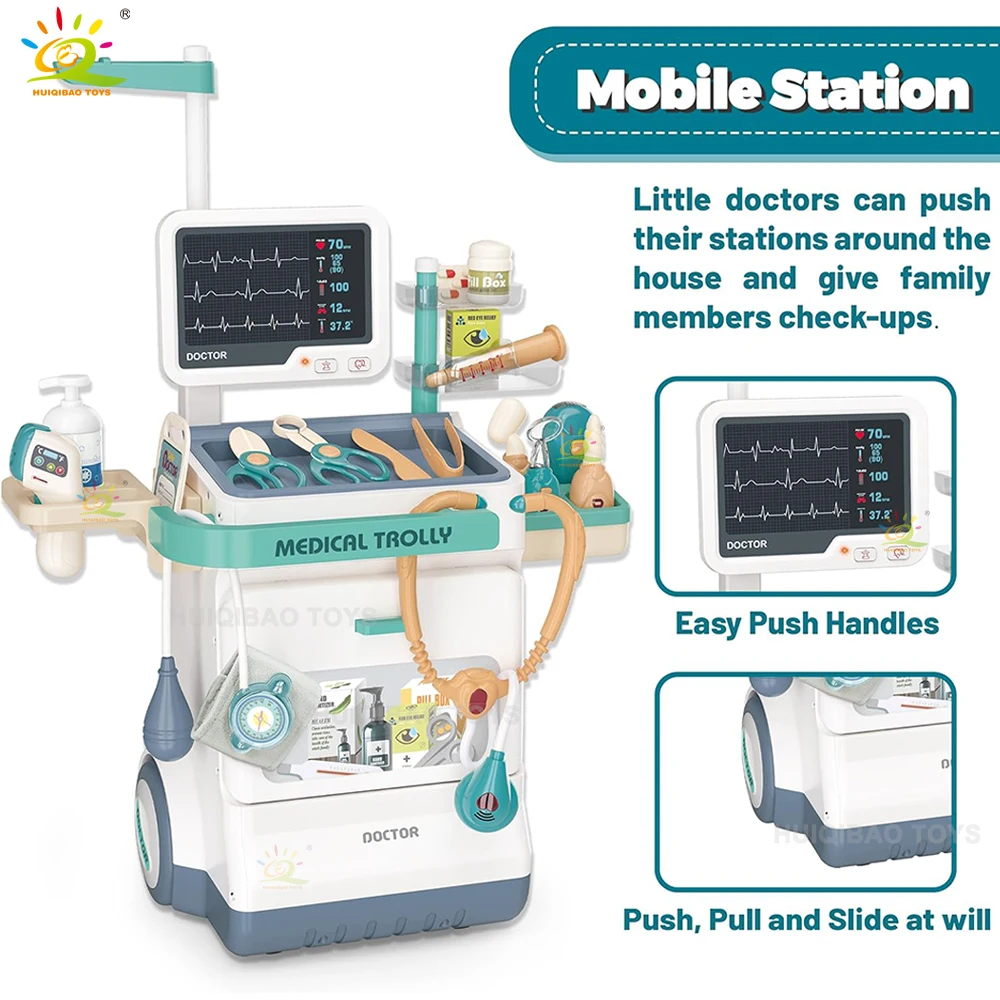 Medical Table Equipment Set Children's Toy  Includes Simulated Exquisite Props  Simulated Doctor Game Parent-Child Interaction