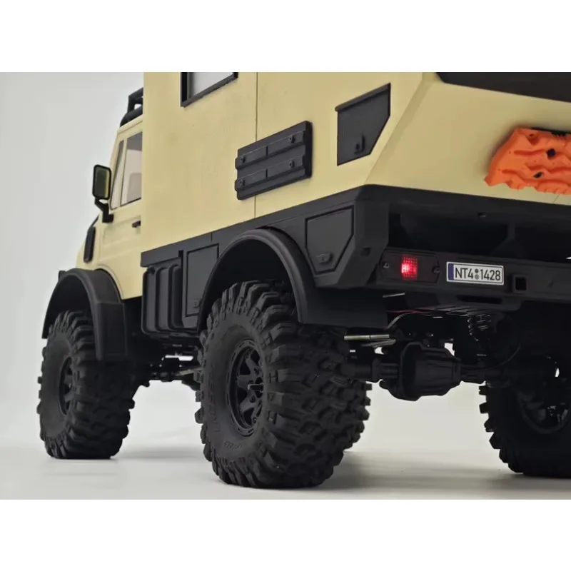 Camper Rimorchio Corpo Camion Letto RV Rimorchio per Crossrc 1:10 NT4 Unimock RC Crawler Modello di Auto Modifica e Parti di Aggiornamento
