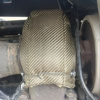 Titanium Fiber T3 Turbo Charger Heat Shield High Temperature Insulation Blanket Car Accessory Motorcycle Part