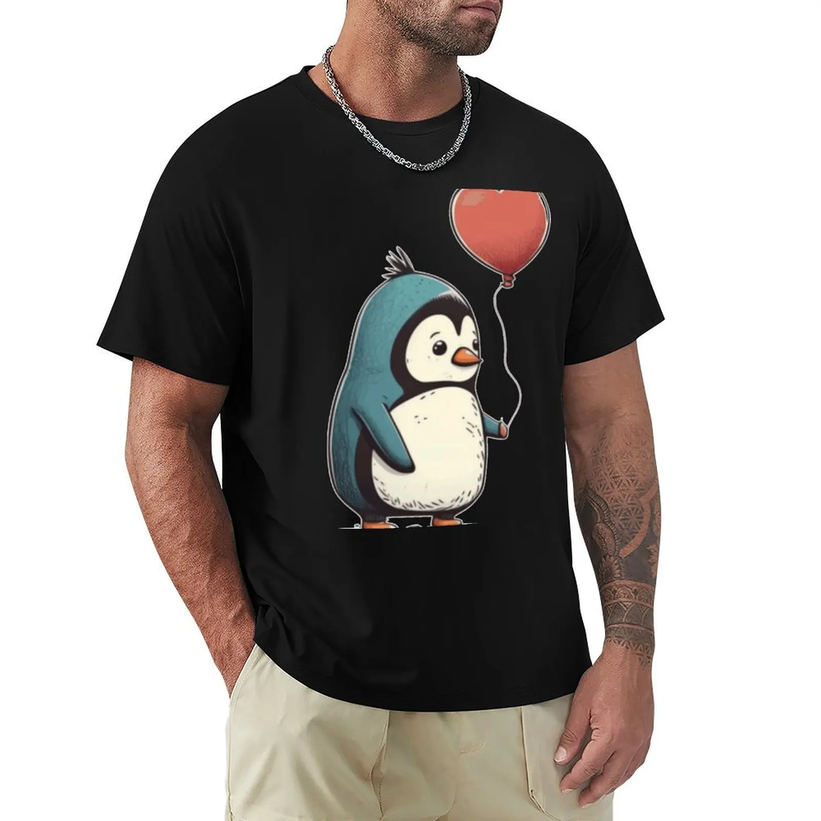 

Penguin penguin penguins antarctic heart gift T-Shirt graphic t shirt vintage hippie clothes custom t shirt mens workout shirts