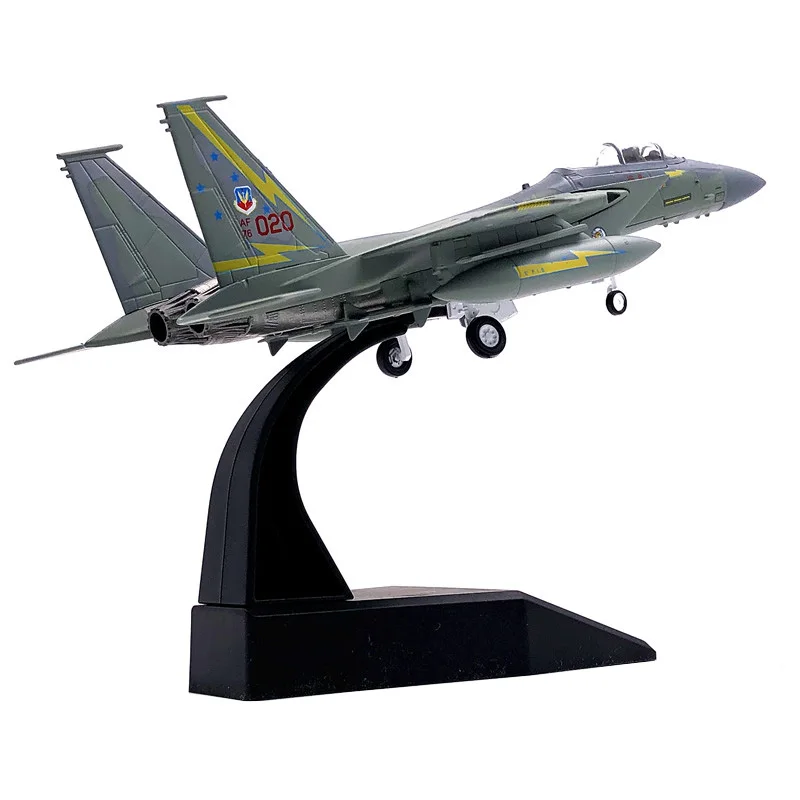 1/100 Iraq War US F15 F-15 Strike Eagle Fighter Aircraft Assembled Metal Military Diecast Plane Model for Collection Toy or Gift