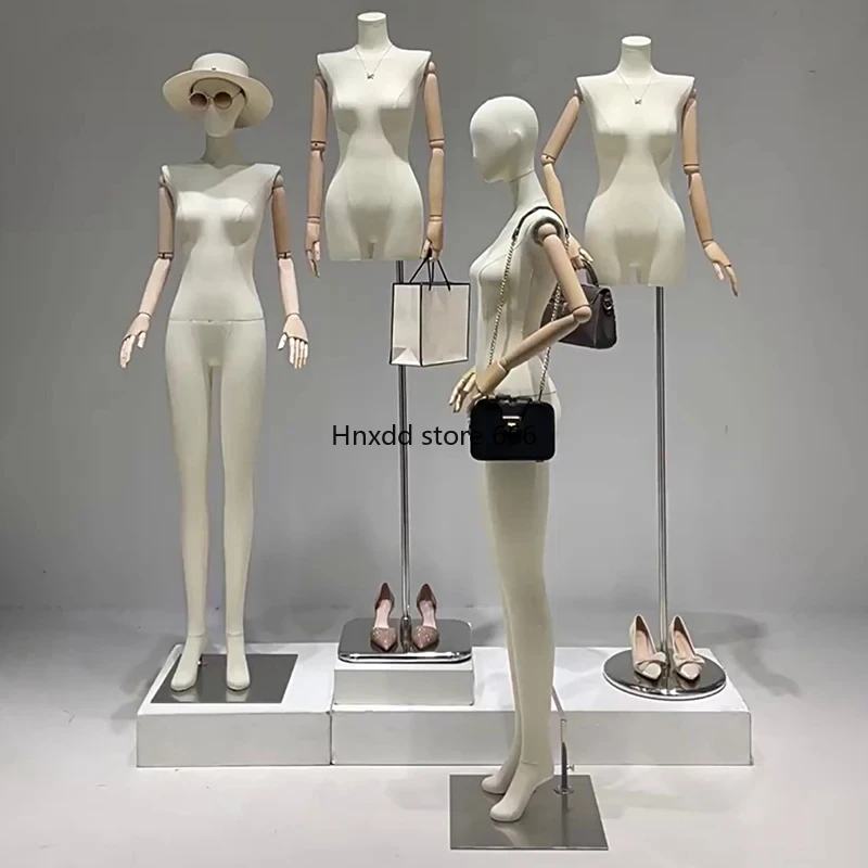 Korean Version Mannequins Female Wedding Dress Sewing Full Body Window Display Dress Model Rack DIY Women's Clothing Mannequins