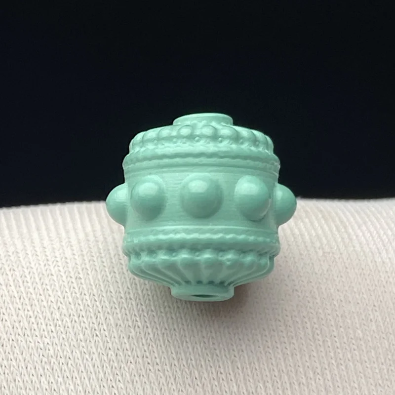 High Porcelain Yajiaoshan Material Turquoise Gear Back Cloud Wenwan Bracelet Necklace Bead Spacer Accessories