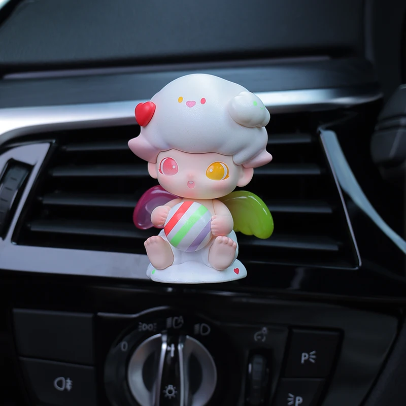 Pop Mart Dimoo Be With You Car Aromatherapy Ointment Perfume Ornaments Air Conditioning Vent Clip Car Interior Decoration Toy