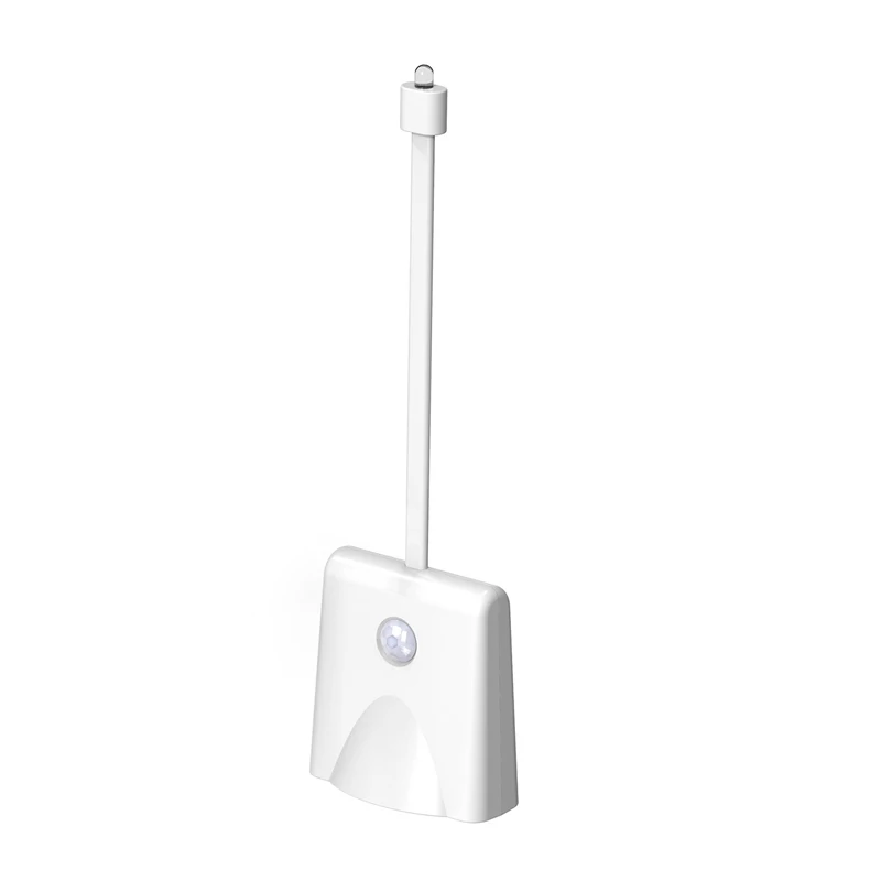 Toilet-nachtverlichting, LED-projectielamp, bewegingsgeactiveerd licht, 10 kleuren waterdicht verlicht nachtlampje voor badkamerdecoratie