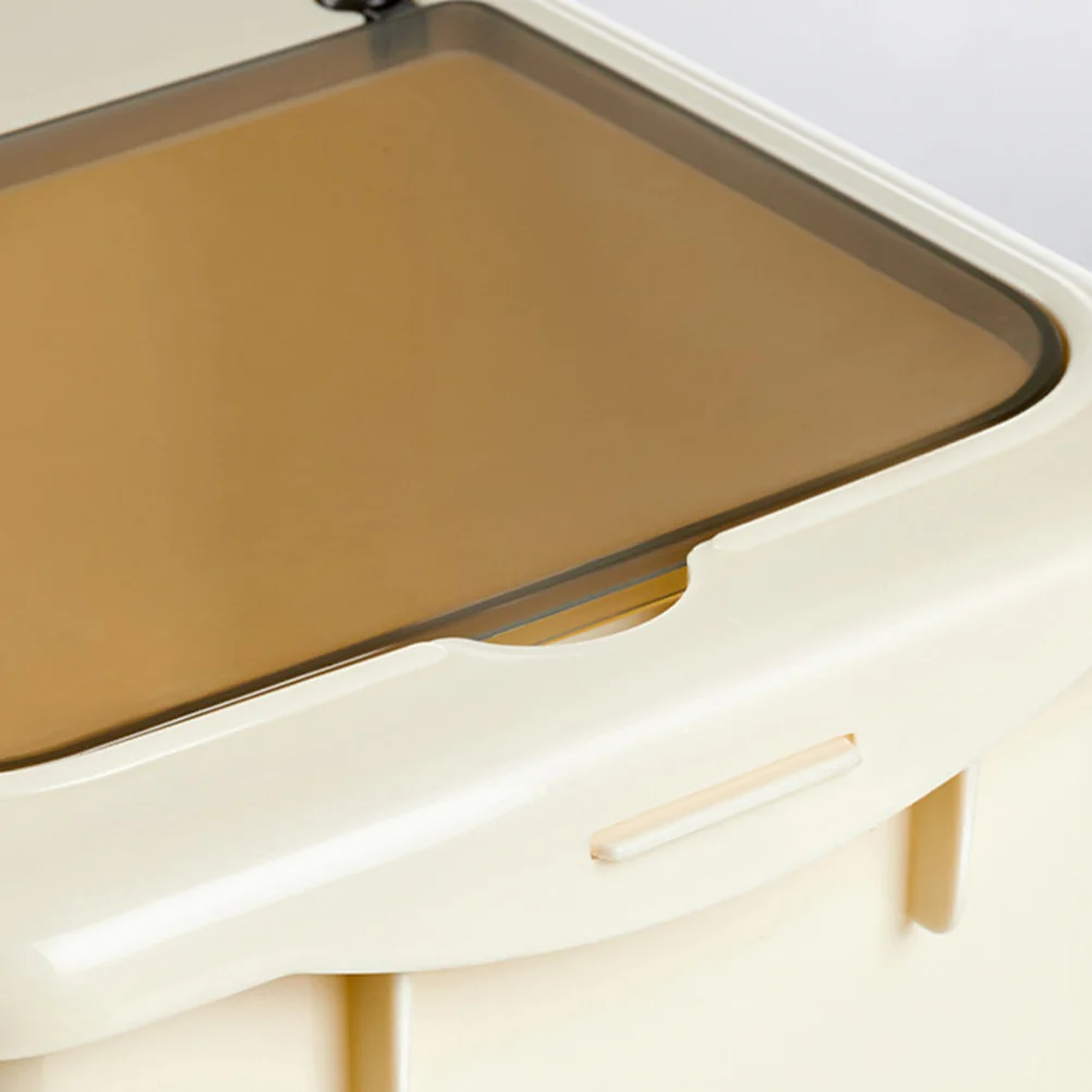 

Rice Container Food Bucket Clear Lid Airtight Grain Storage Box Cereal Storage Container for Kitchen Grain Bucket