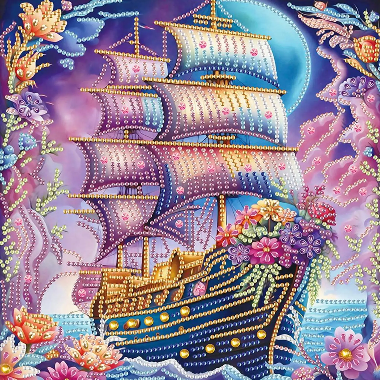 

30x30 см 4 шт. парусник 5D DIY специальная форма кристалл частичный алмазный набор для рисования