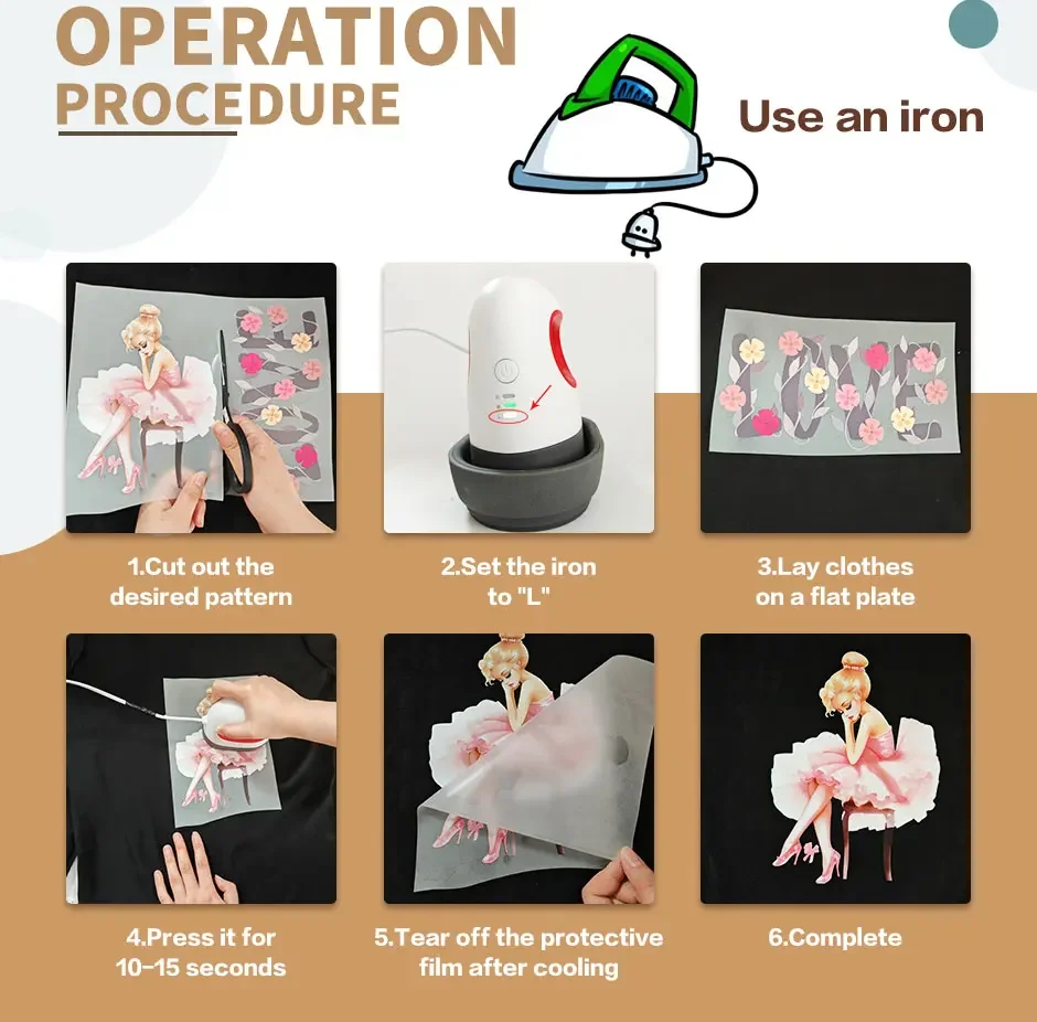 الحديد على التصحيح الملونة زهرة الطفل من الله اختيار الفرح المشي بواسطة الإيمان ملصق على الملابس لا يتلاشى هش التفاصيل نقل DIY هدية #6