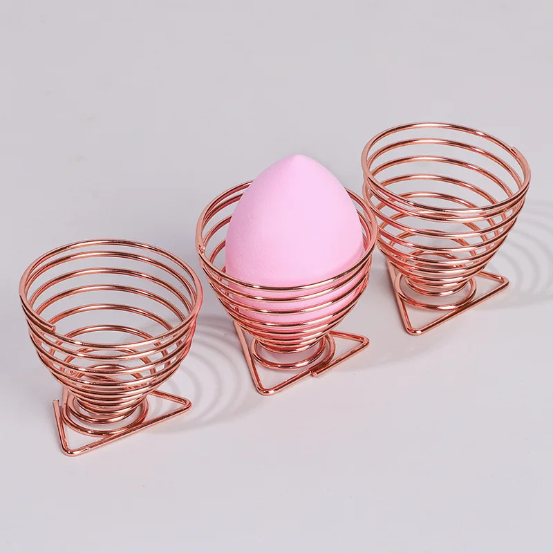 1pc Makeup Sponge Holder Cosmetics Puff Shelf Makeup Egg Powder Puff Metal Drying Bracket Makeup Tools Accessories