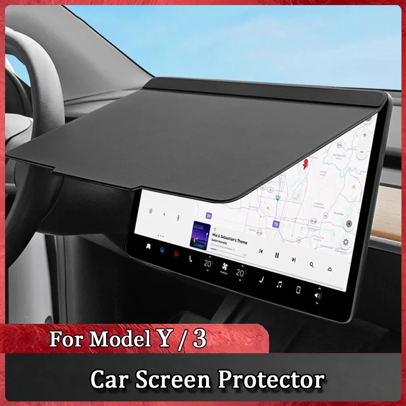 

For Tesla MODEL Y/3 New Car Navigation Screen Dust Cover Central Control Screen Protective Covers Magnetic Sunscreen Suns