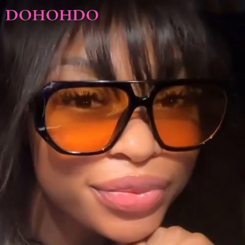 

DOHOHDO 2026 Pilot Sunglasses Anti-UV Travel Accessories Retro Sunglasses Beach Eye Protection Black Shades Glasses Summer Decor