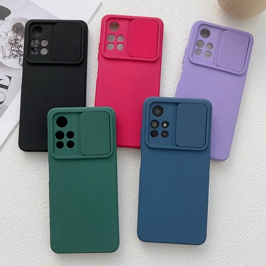 حافظة فاخرة من السيليكون المقاوم للصدمات لهاتف Xiaomi Poco F3 X3 M3 Mi 11T 10T Lite Redmi Note 11 10 9 Pro 9S 9C 9T غطاء حماية للكاميرا