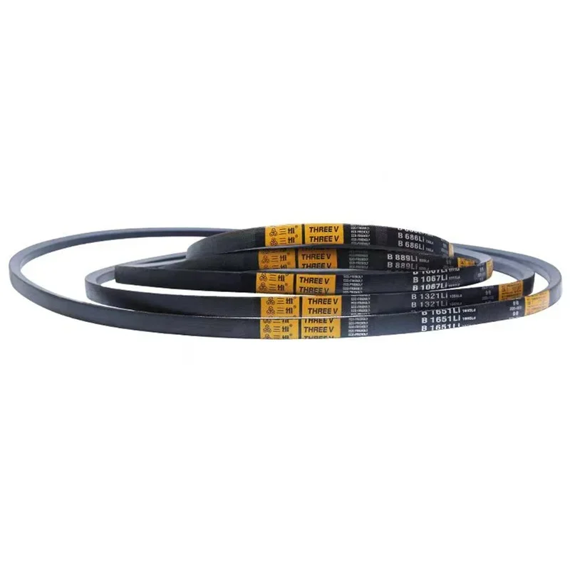 B Section V-Belt Metric B-3500 to B-4950 Triangle Transmission Belts for Car/Lawn Mower Width 17mm x 11mm