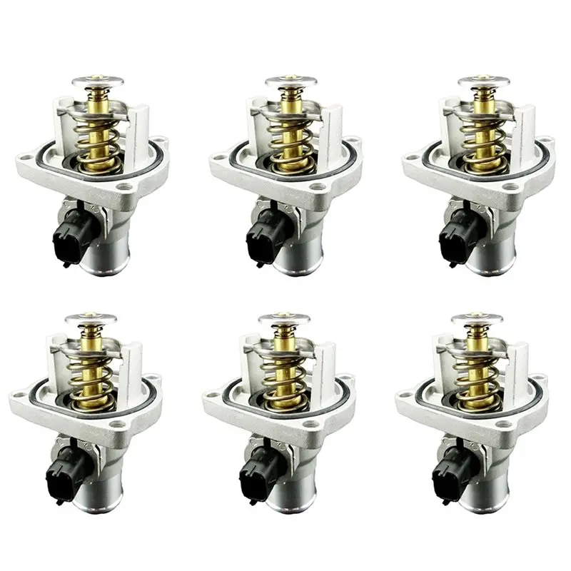 

6X Engine Coolant Thermostat Assembly 55578419 96984104 55597008 For Cruze Sonic Aveo Astra Zafira Signum