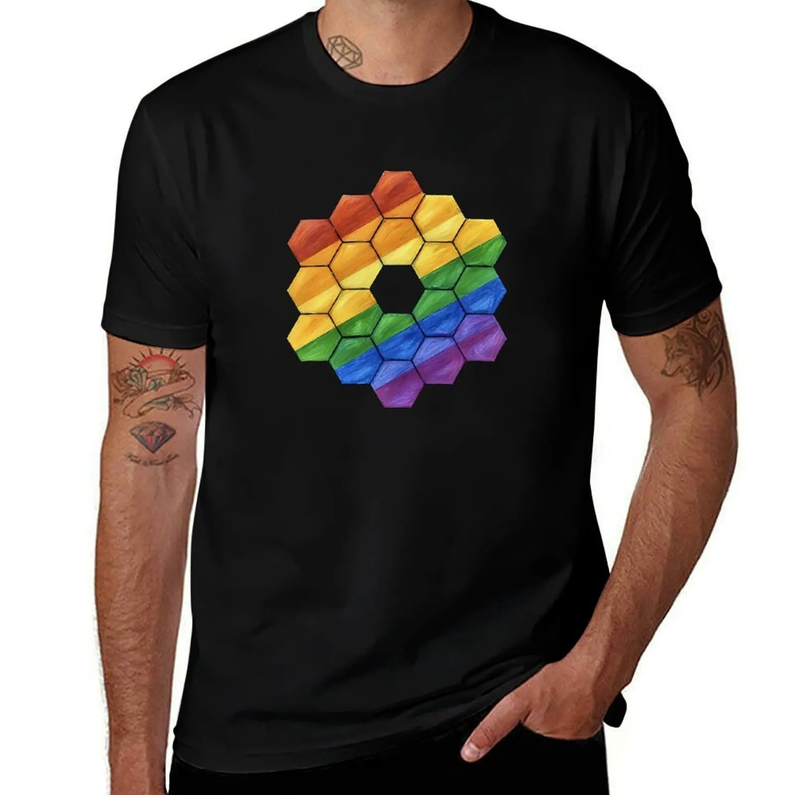 

Футболка Cosmic Pride: Love Without Limits, футболка с рисунком, футболки большого размера, мужская хлопковая футболка с аниме