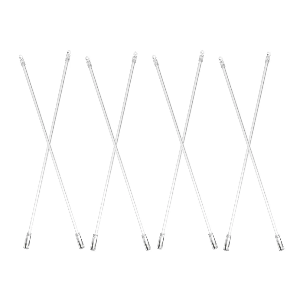

8Pcs Clear Transparent Blind Wand Vertical Tilt Rod Replacement 17 Inch Hook Handle Window Curtain Accessories Repair Parts
