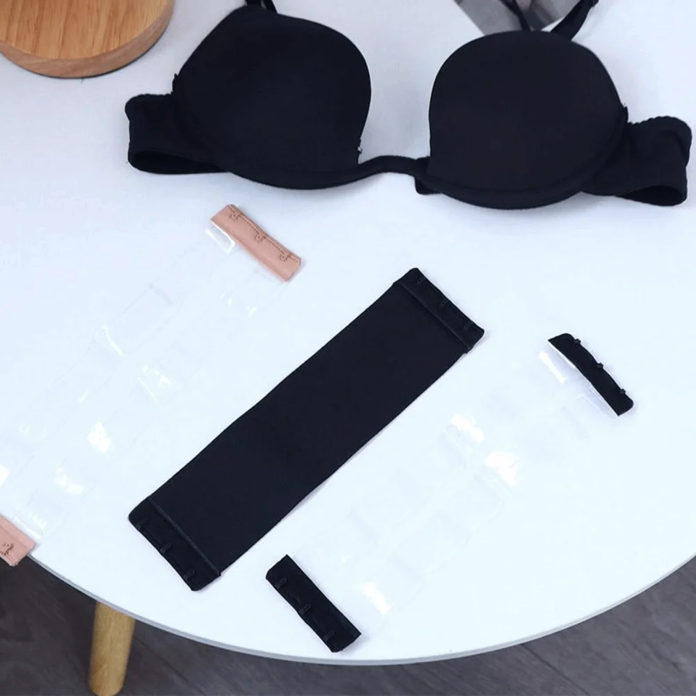 Useful Invisible Women Elastic Band 3 Hooks Bra Buckle Extension Buckle Transparent Bra Extender Bra Accessories
