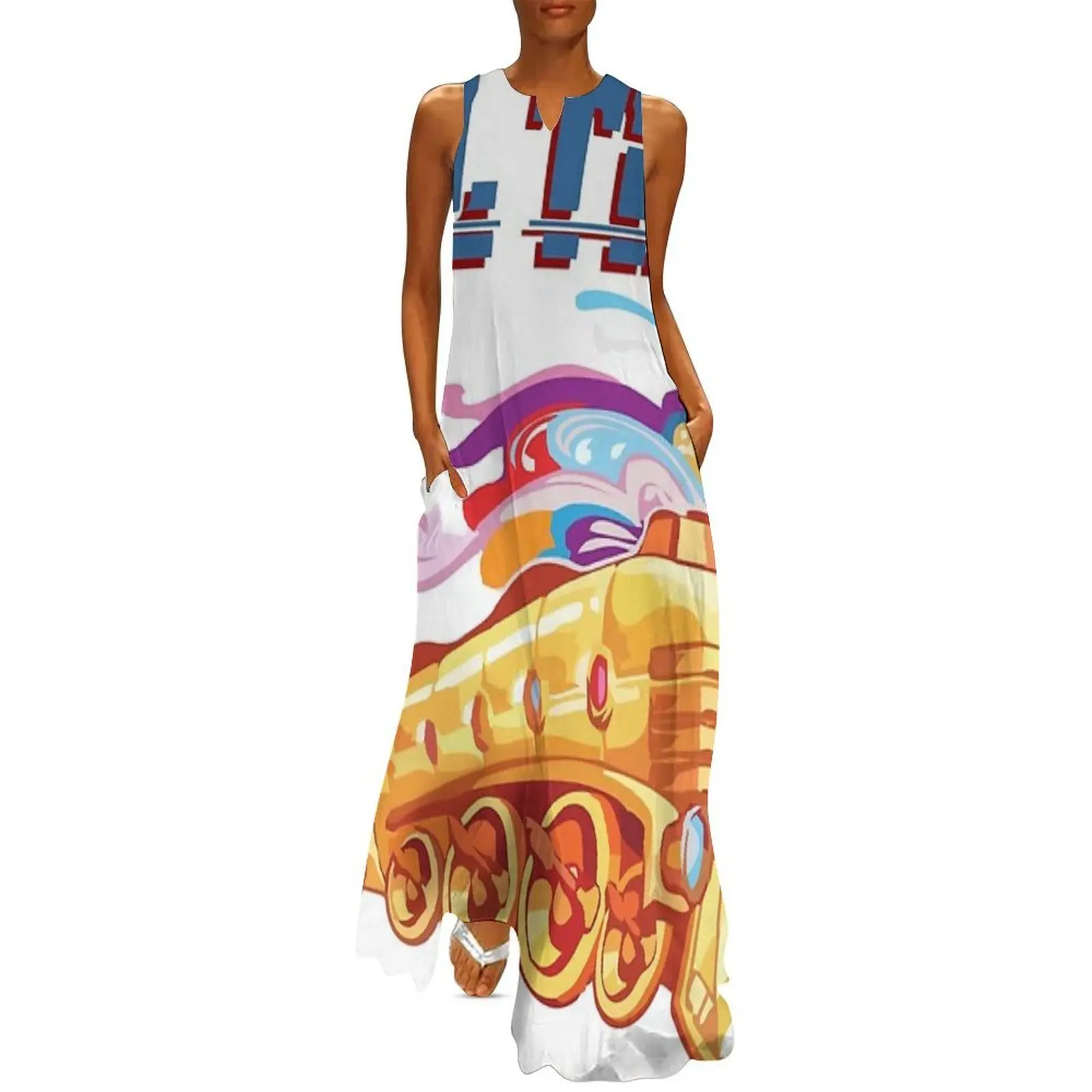 

THE SOUL OF TRAIN Long Dress Women dresses summer evening dresses women Party dresses clothes for women