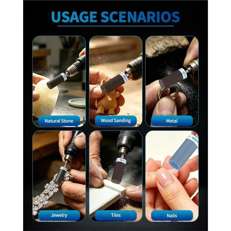 AB33-For Dremel 36Pcs Sanding Drums 1/8