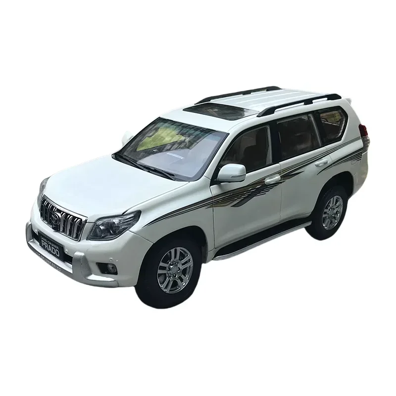 Toyota PRADO Overbearing SUV modelo de coche de aleación 1:18 Original, colección de juguetes para niños, adornos decorativos para regalos para niños