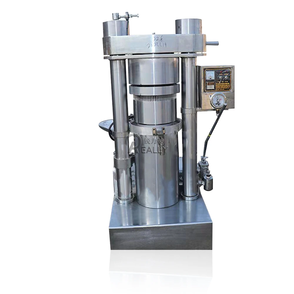 Prensa de óleo hidráulico mecatrônica totalmente automática, equipamento comercial frio e quente de colza, amêndoa, azeitona e amendoim