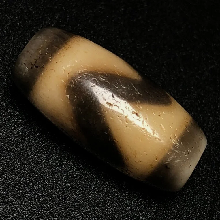 Himalayan Ancient Tibetan DZI Beads Old Agate Tiger Tooth Totem Amulet Pendant