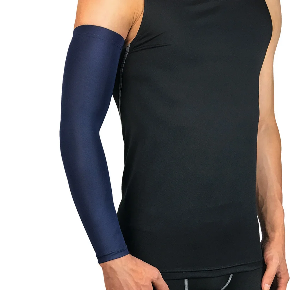 女性用通気性肘プロテクター、ランニング日焼け止めスリーブ、腕の回復、2個