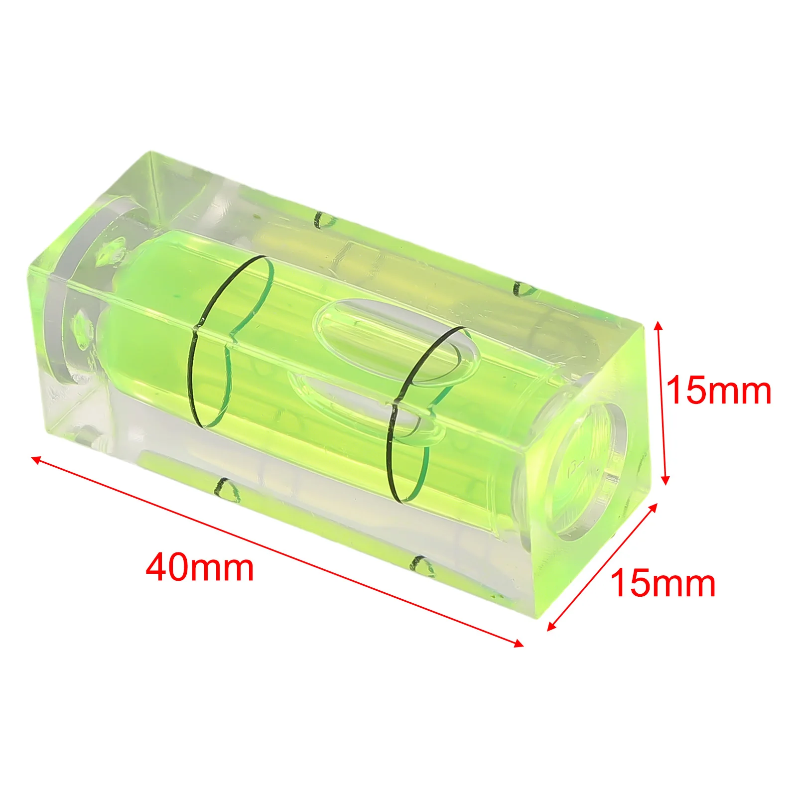 Bubble for spirit Level for spirit Level 40mm ABS Plastic for acrylic Green Industrial Leveling Leveller Small Square Tubular