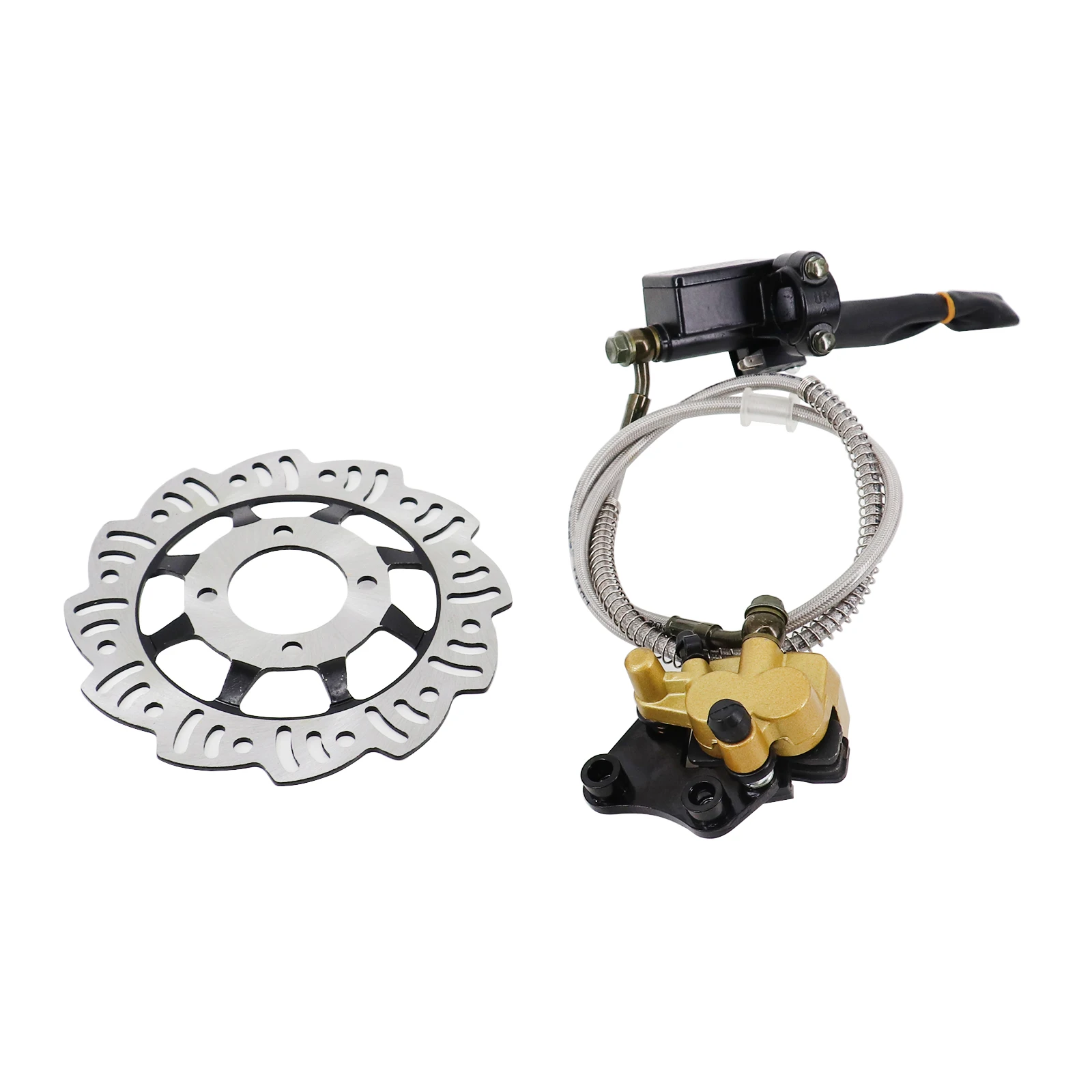 

Комплект переднего дискового тормоза мотоцикла, гидравлическая тормозная система для 110cc 125cc 140cc BBR TTR Pit Bike, мотокросс, скутер, питбайк