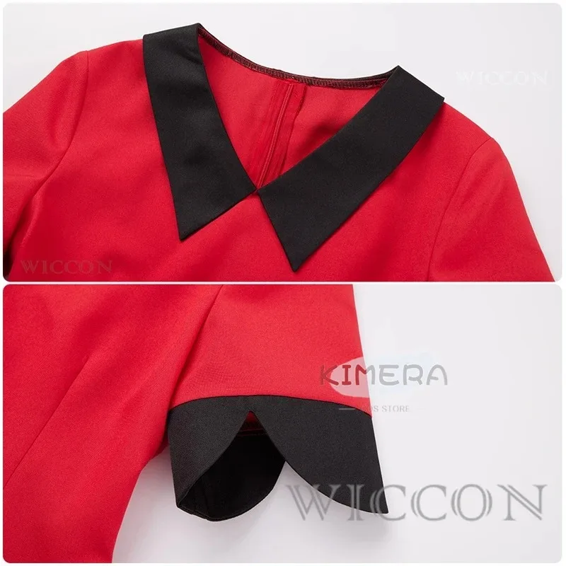 

Az15Hazbin Hotel Vaggie Костюм Необычный наряд Хэллоуин Карнавальные Рождественские костюмы Красный костюм Аниме Косплей