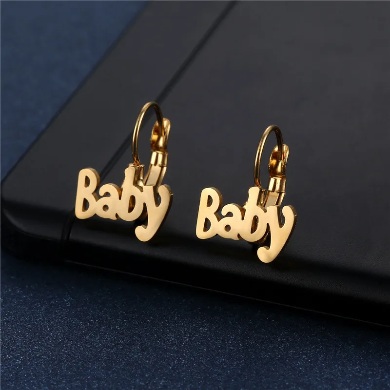 Fashion Simple Crown Star Heart Earrings Stainless Steel Punk Hiphop Geometric Stud Ear Jewelry Party Gifts For Women Girls image 6