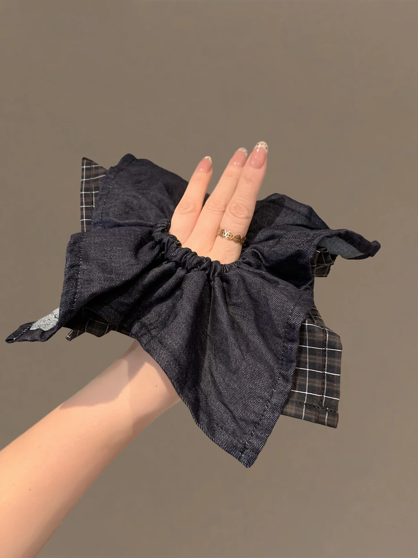 lenco-quadrado-de-denim-para-cabelo-lacos-de-cabelo-em-tecido-xadrez-coreano-novo-acessorio-de-moda-para-cabelos-longos-no-outono-e-inverno