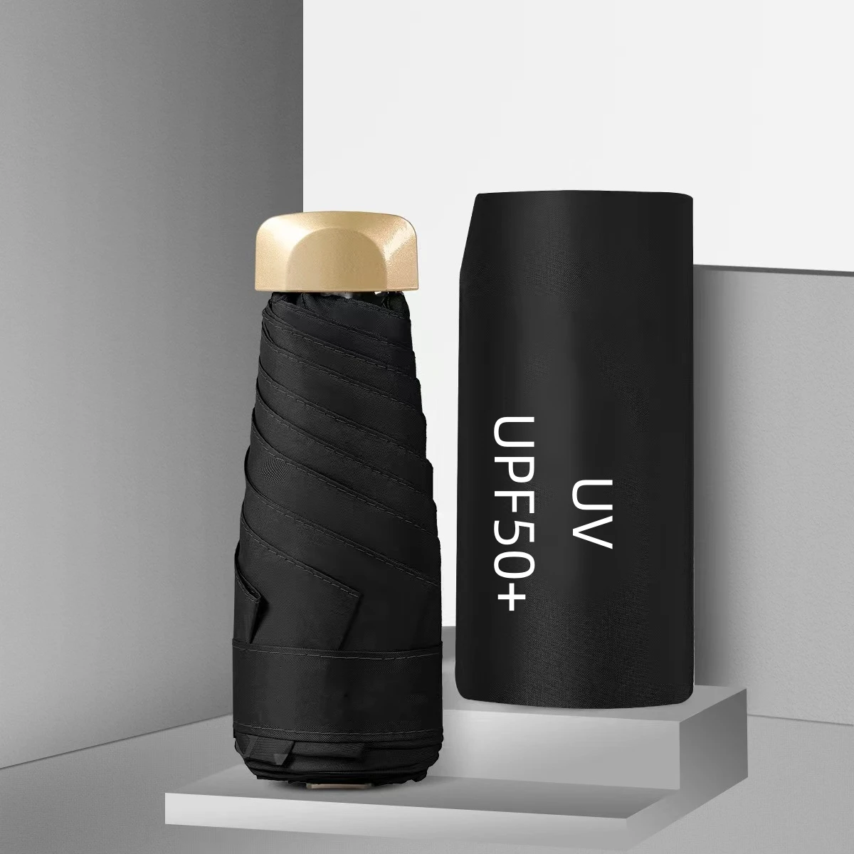 80% Rabatt auf Mini-UV-Regenschirm kleine Tasche Reise Regen Sonnenschirm Vinyl faltbaren Sonnenschutz Regenschirm upf50 tragbare Kapsel Regenschirme
