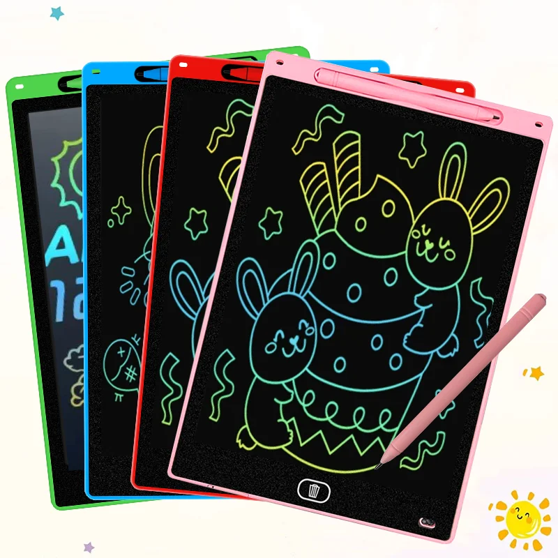 

4 шт. 8,5/10/12 дюймов ЖК-планшет для письма, доска для рисования, детский блокнот для рисования граффити, игрушки, волшебная доска для рисования, детская игрушка в подарок