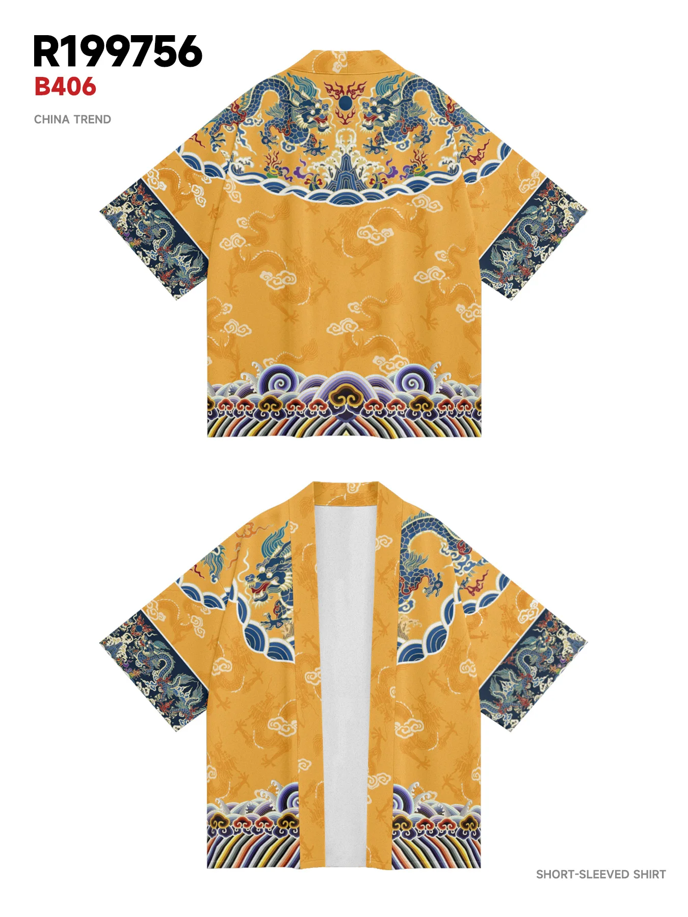 Summer Kimono Hawaiian Shirt Men Retro Dragon Kimono Streetwear Cardigan Beach Bathrobes Red Haori Women Yukata Japanese Clothes image 5