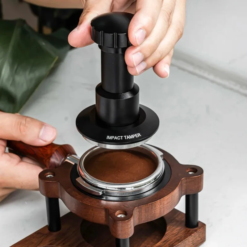 51/53/58.35MM Stainless Steel Coffee Impact Tamper 25-35 Pounds Pressure Four Spring Adjustable Elastic Tamper Barista Tool - Image 3