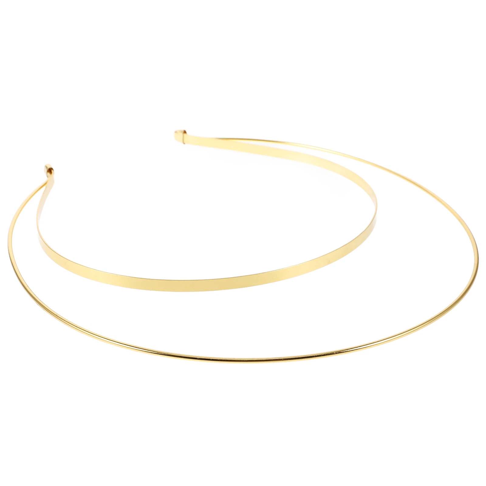 

Goddess Crown Headband Metal Hair Accessory Double Layer DIY Bridal Tiara Halloween Queen Base Wire Frame Tool