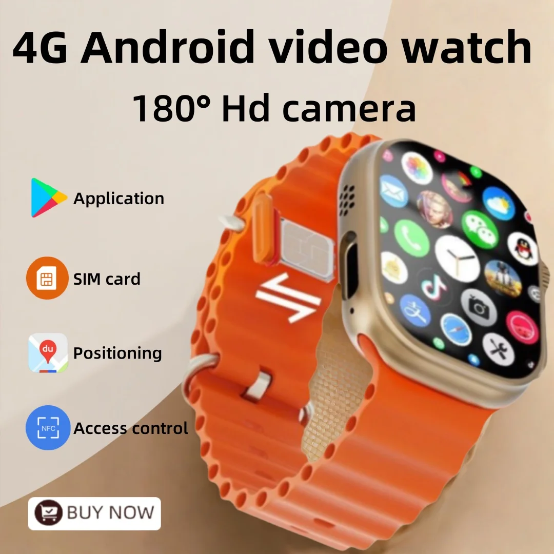 

CDS9 S9 S10 256GB Storage Download Application Original Rotating Camera GPS WIFI Heart Rate Tracker Sports Watch 4G Smart Watch