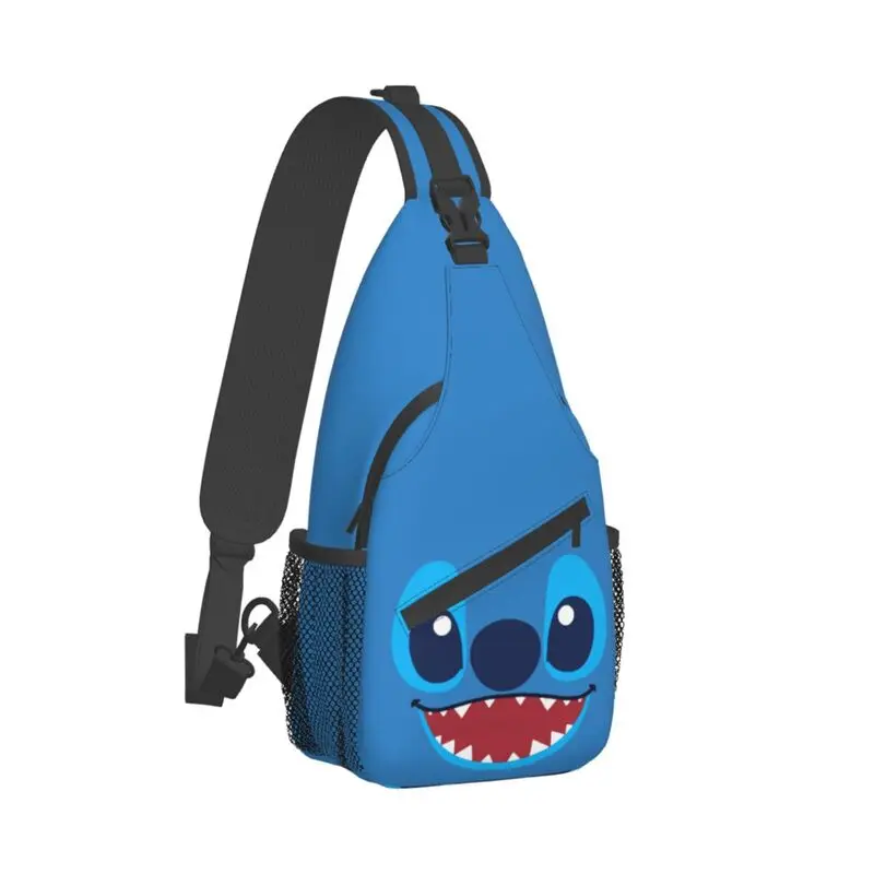 Stitch Sling Chest Crossbody Bag Men Cool Shoulder Backpack for Traveling