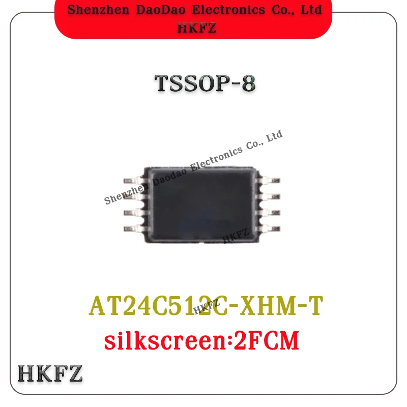 

10Pcs AT24C512C-XHM-T silk screen 2FCM TSOP-8 ic chip New original