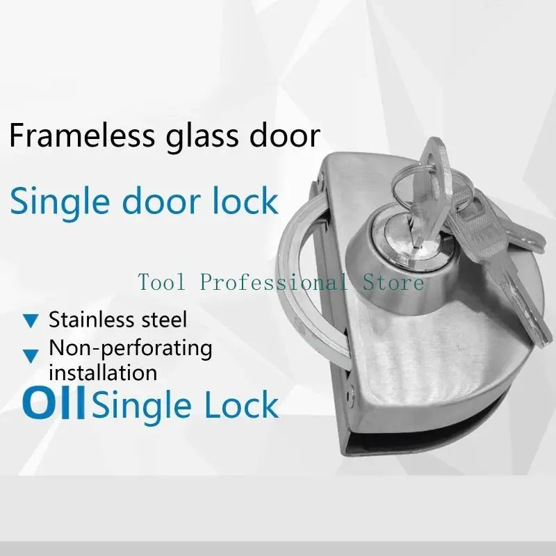 57QF Glass Display Cabinet/Showcase Locks Lock Stainless Steel Lock مع قفل حمام غرفة الدش الرئيسية سهلة الإقرار