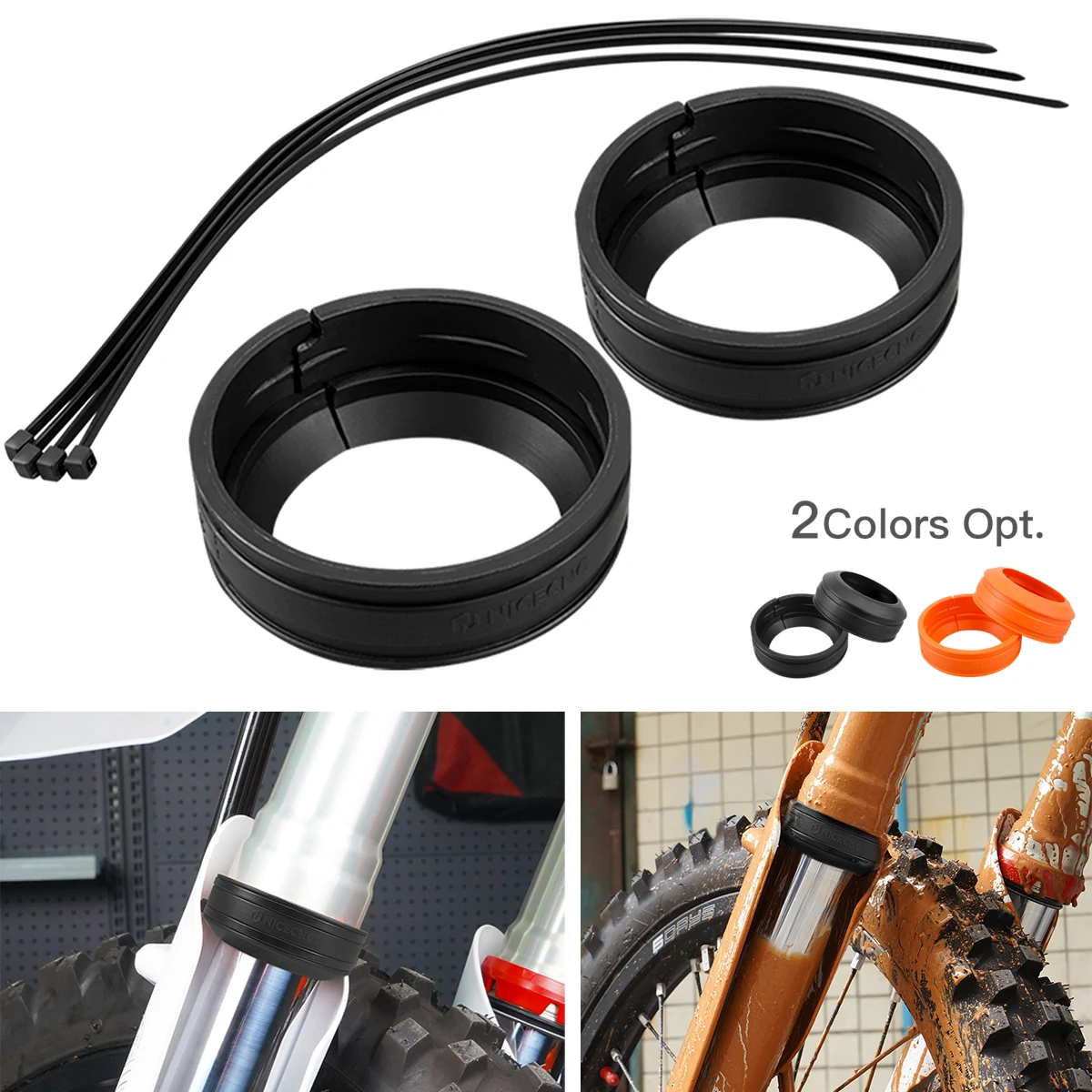 For 2004-2024 KTM 690 Enduro R SMC R Motorcycle Front Fork Mud Scraper Kit 950 990 1190 1290 Adventure Super Adventure R S T