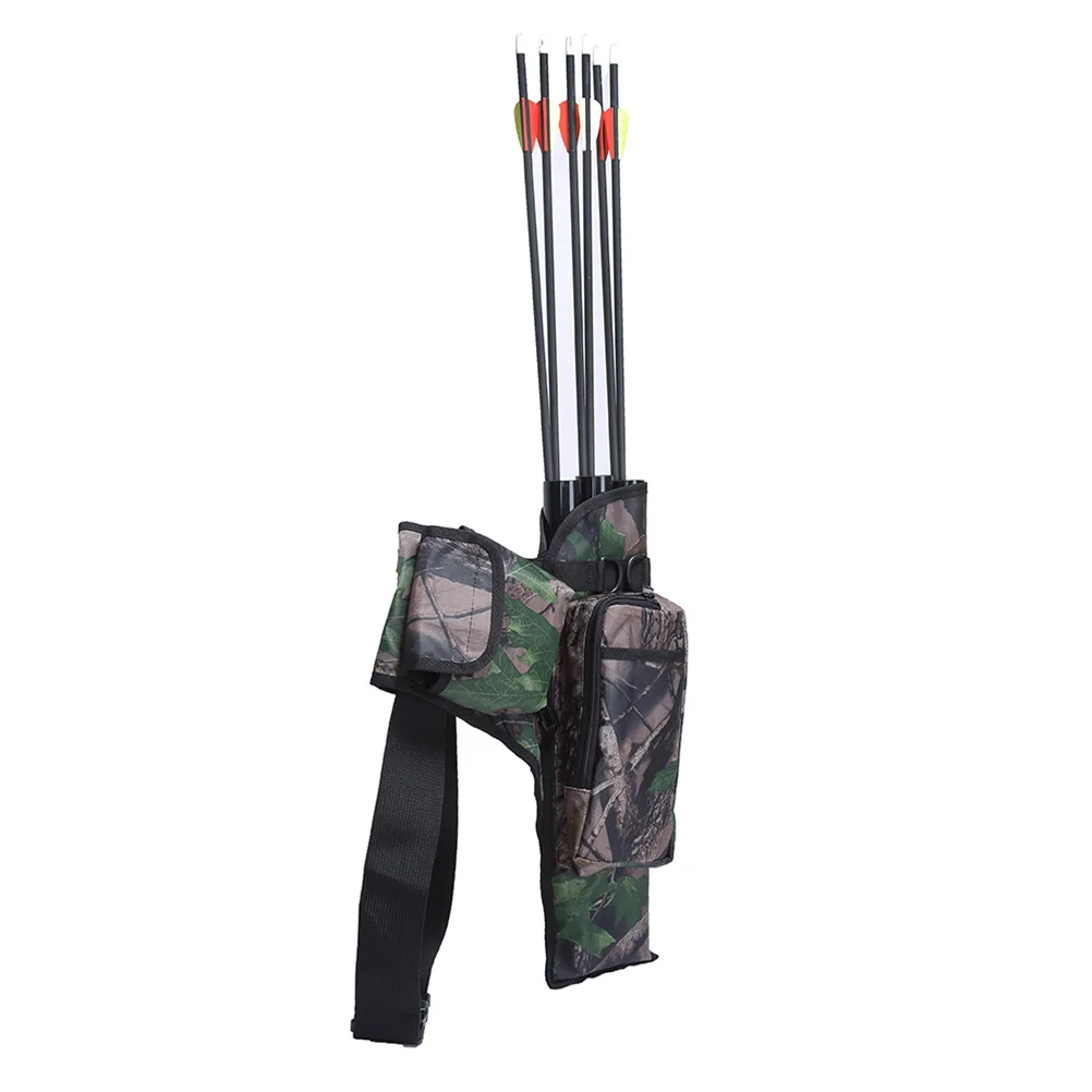 

Large Capacity Arrow Holder for Archery 3 Pipes Oxford PVC Material Sturdy Carry Pouch Outdoor Hunting Waist
