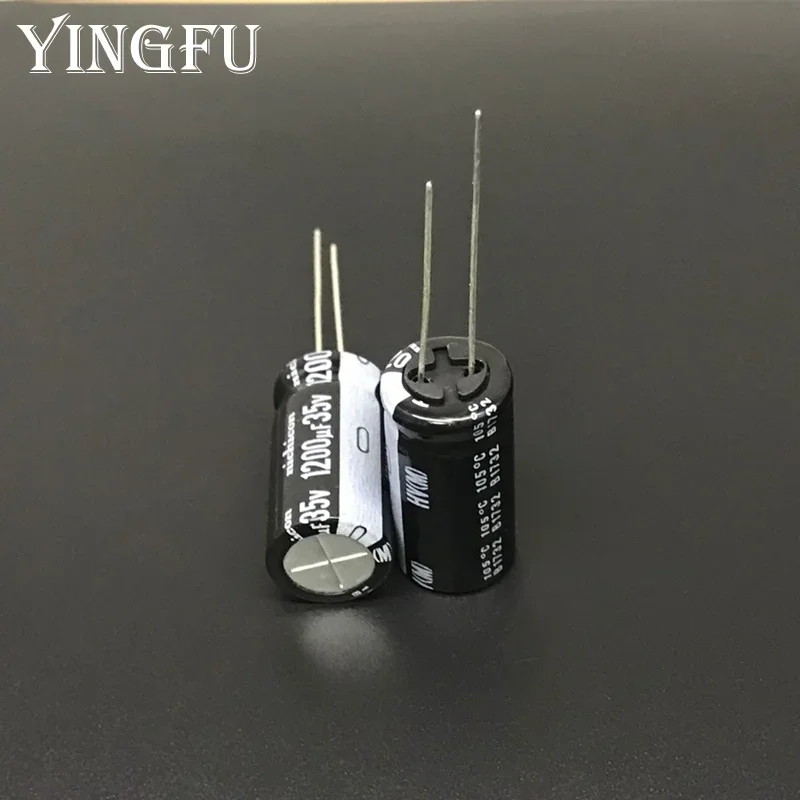 5Pcs/50Pcs NICHICON HV Series 13x25 High Ripple Current Low Impedance 35V1200uF Aluminum Electrolytic Capacitor