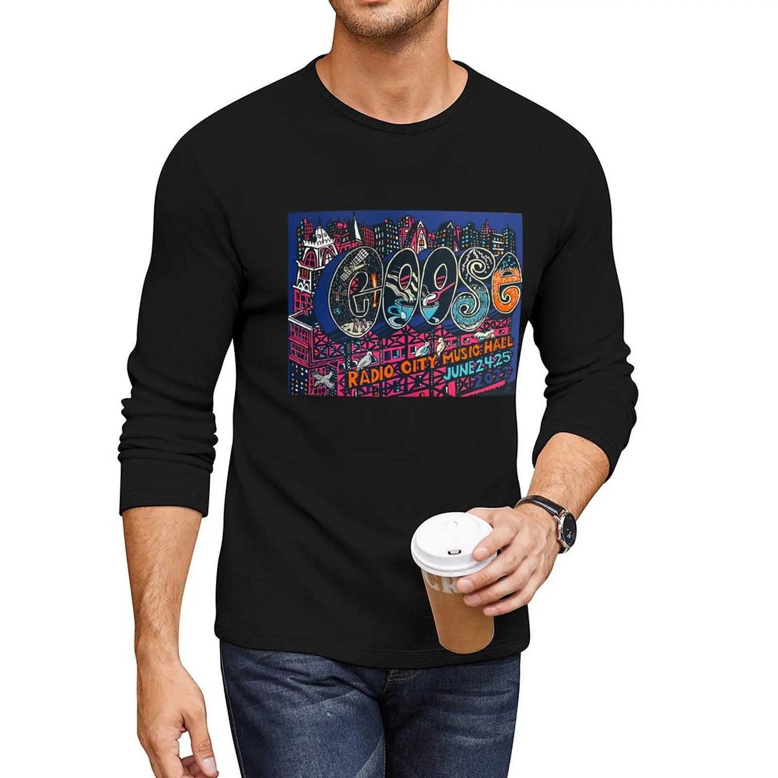 

Radio City Music Hall Long T-Shirt quick drying shirt anime clothes sports fan t-shirts cute clothes T-shirts for men cotton