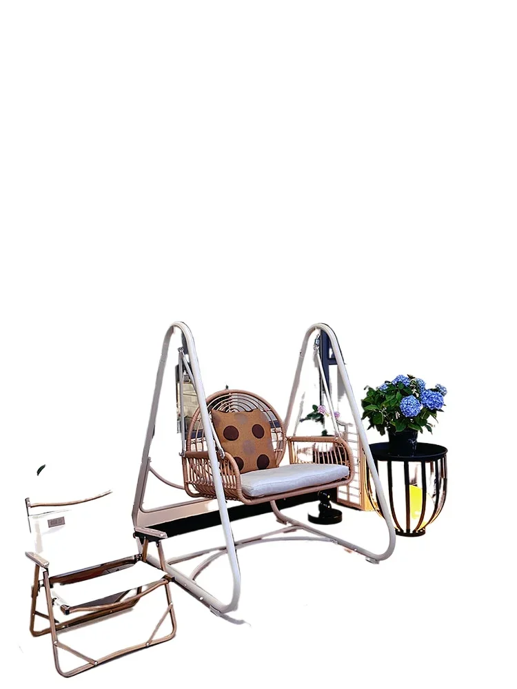 Children's outdoor swing, children's furniture, small courtyard balcony, single and double swing, courtyard garden, courtyard