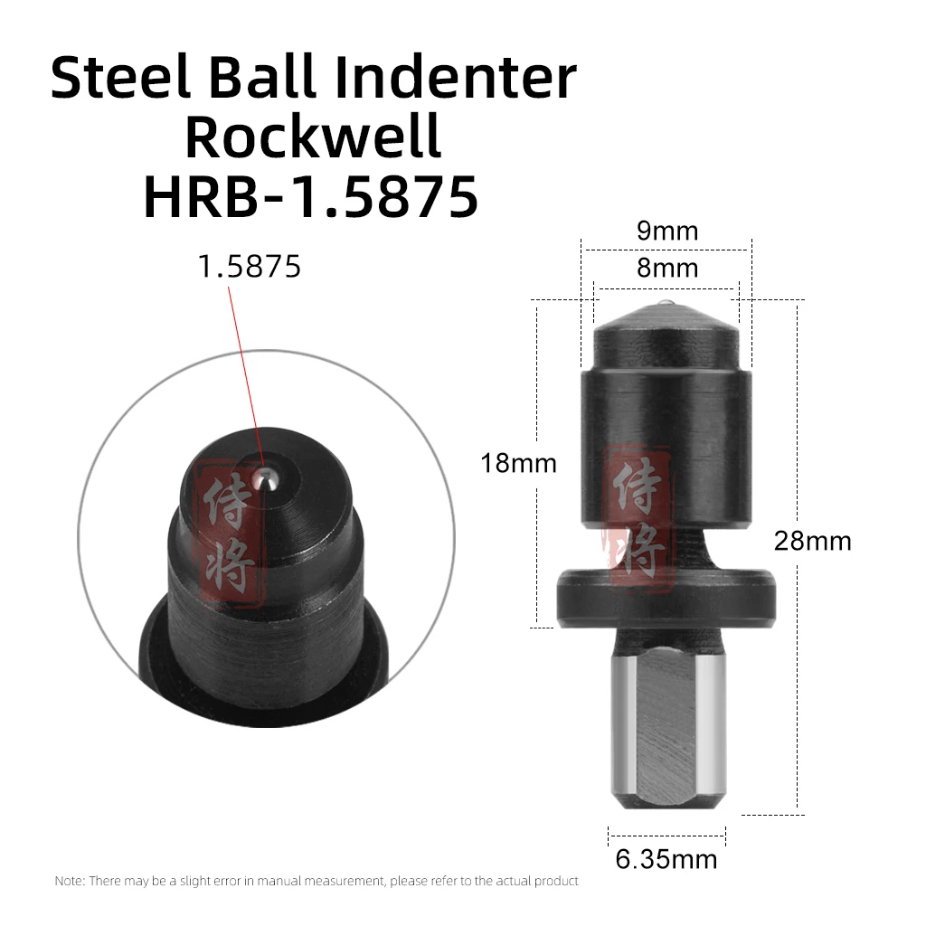 Digital Display Rockwell/Vickers/Brinell Indenter Diamond Steel Ball Tip Hardness Tester Tool Accessory For Inspection Hardness